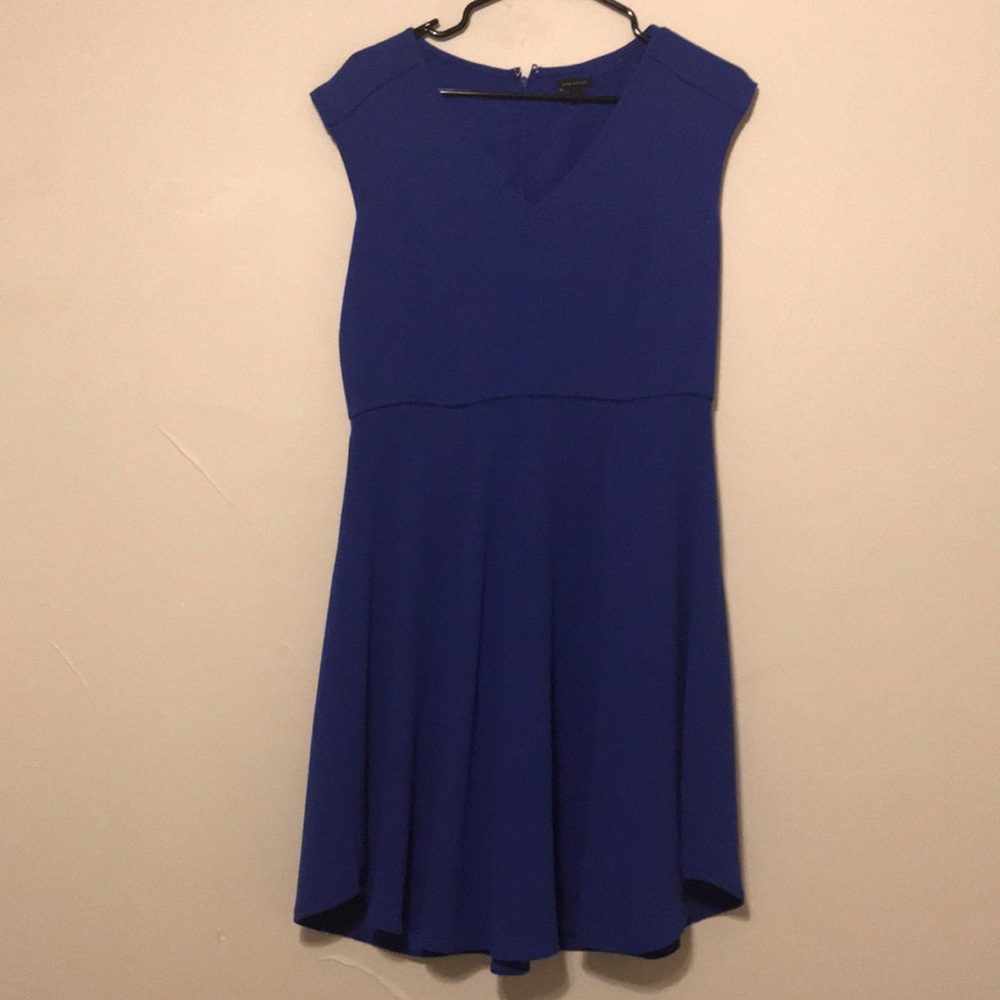 Ann Taylor size 6 blue fit and flare dress